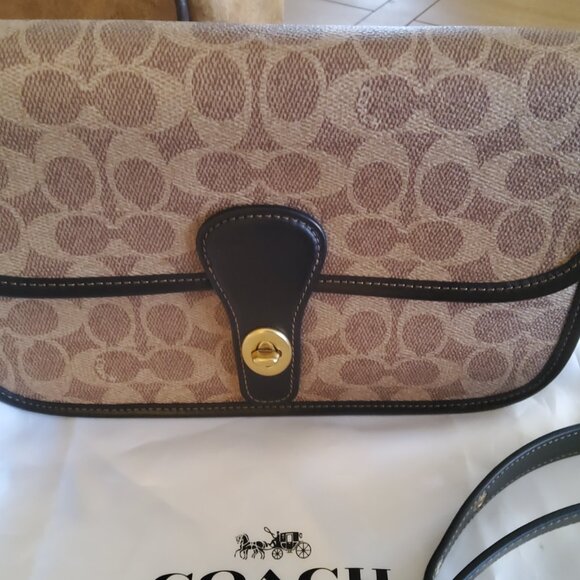 Coach Turnlock Tab Messenger Crossbody In Signature Canvas 192 - Picture 2 of 11